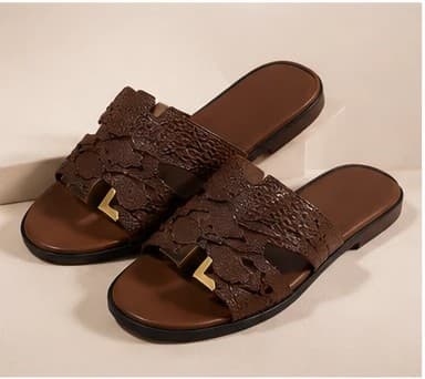 An upcoming NIKOZ silhouette in textured brown leather with hardware