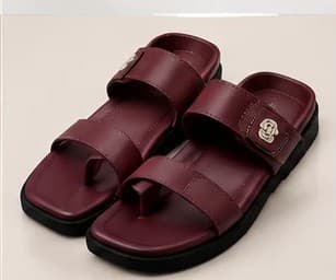 An upcoming NIKOZ silhouette in burgundy with a double strap