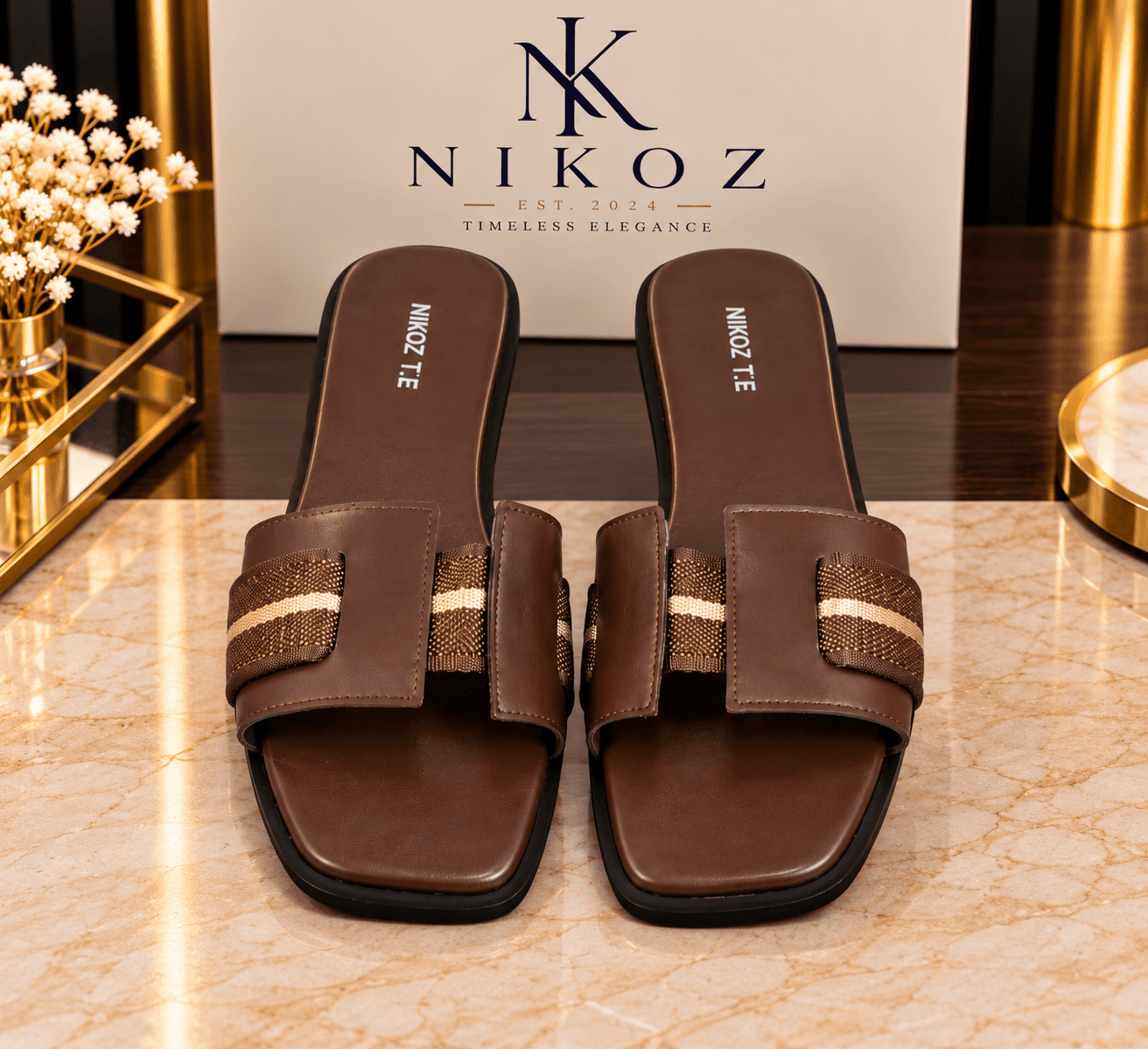 NIKOZ CASSIA in Dark Brown